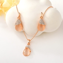 Show details for Party Rose Gold Plated 2 Piece Jewelry Set with Fast Delivery