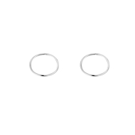 Picture of Cute 999 Sterling Silver Small Hoop Earrings in Exclusive Design