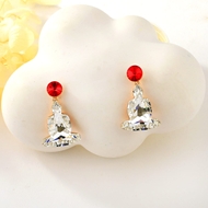 Show details for Unique Swarovski Element Copper or Brass Dangle Earrings