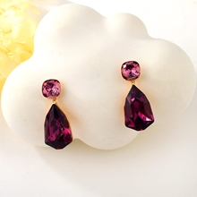 Show details for Attractive Purple Cute Dangle Earrings Factory Direct Supply