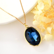 Show details for Eye-Catching Rose Gold Plated Geometric Pendant Necklace at Factory Price