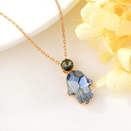Show details for Luxury Blue Pendant Necklace in Flattering Style