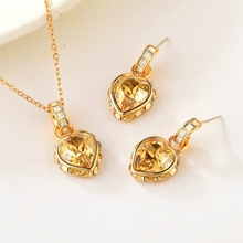 Show details for Attractive Yellow Luxury 2 Piece Jewelry Set at Unbeatable Price