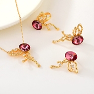 Show details for Purchase Rose Gold Plated Party 3 Piece Jewelry Set Exclusive Online