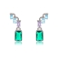 Show details for Beautiful Cubic Zirconia Platinum Plated Dangle Earrings