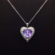 Show details for Copper or Brass Platinum Plated Pendant Necklace from Certified Factory