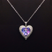 Show details for Copper or Brass Platinum Plated Pendant Necklace from Certified Factory