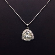 Show details for Platinum Plated Holiday Pendant Necklace Best Price