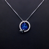 Show details for Copper or Brass Cubic Zirconia Pendant Necklace with Unbeatable Quality