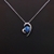 Picture of Featured Blue Cubic Zirconia Pendant Necklace with Full Guarantee