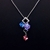 Picture of Charming Blue Cubic Zirconia Pendant Necklace As a Gift