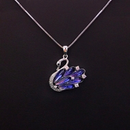 Show details for Latest swan Cubic Zirconia Pendant Necklace