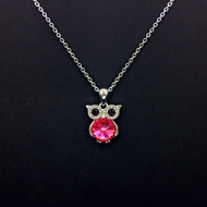 Show details for Beautiful Cubic Zirconia Holiday Pendant Necklace