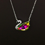 Show details for Staple swan Holiday Pendant Necklace