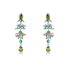 Show details for Charming Green Party Dangle Earrings As a Gift