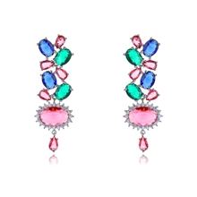 Show details for Eye-Catching Colorful Party Dangle Earrings with Member Discount
