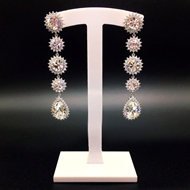 Show details for Purchase Platinum Plated Party Dangle Earrings Exclusive Online