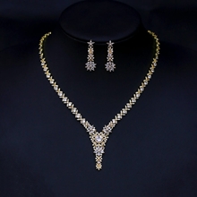 Show details for Trendy Gold Plated Luxury 2 Piece Jewelry Set Online Only