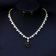 Show details for Cheap Copper or Brass Cubic Zirconia 2 Piece Jewelry Set Direct from Factory Show details for Cheap Copper or Brass Cubic Zirconia 2 Piece Jewelry Set Direct from Factory