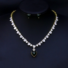 Show details for Cheap Copper or Brass Cubic Zirconia 2 Piece Jewelry Set Direct from Factory