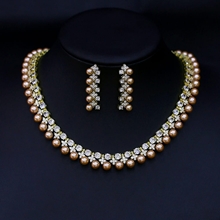 Show details for Luxury Cubic Zirconia 2 Piece Jewelry Set Online Only