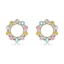 Show details for Nice Cubic Zirconia Gold Plated Huggie Earrings from Certified Factory