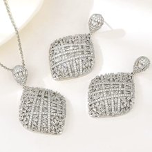 Show details for Famous Geometric White 2 Piece Jewelry Set