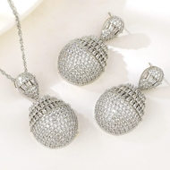 Show details for Party White 2 Piece Jewelry Set with Speedy Delivery