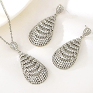 Show details for Luxury Platinum Plated 2 Piece Jewelry Set at Unbeatable Price