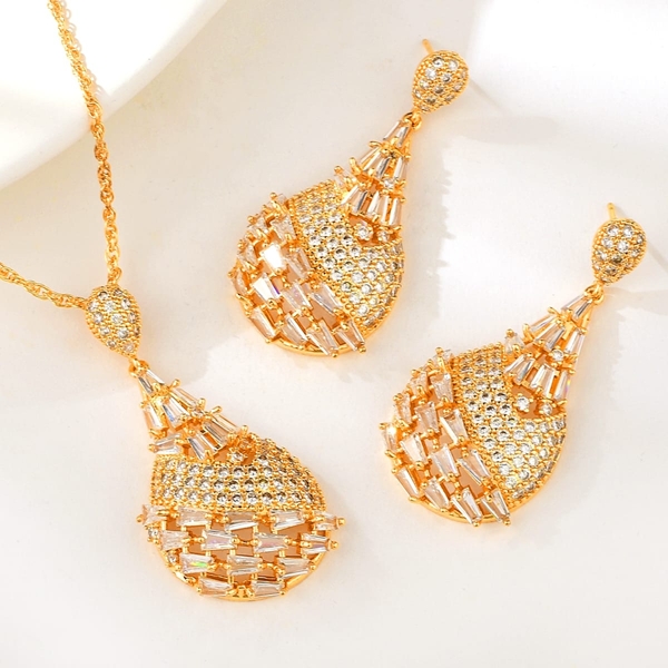 Picture of Party Geometric 2 Piece Jewelry Set with Beautiful Craftmanship