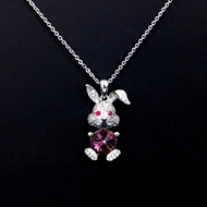 Show details for Latest Animal Platinum Plated Pendant Necklace