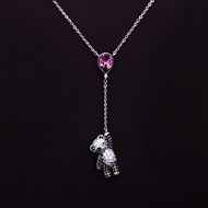 Show details for Good Quality Swarovski Element Bear Pendant Necklace