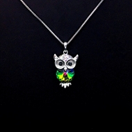 Show details for Famous Owl Party Pendant Necklace