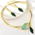 Picture of Famous Flowers & Plants Green 2 Piece Jewelry Set