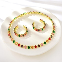 Show details for Brand New Colorful Zinc Alloy 2 Piece Jewelry Set with SGS/ISO Certification