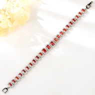 Show details for Unusual Geometric Cubic Zirconia Fashion Bracelet