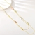 Picture of Fashion Geometric Gold Plated Long Chain Necklace