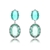 Picture of Great Cubic Zirconia Platinum Plated Dangle Earrings
