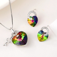 Show details for Bulk Platinum Plated Copper or Brass 2 Piece Jewelry Set Exclusive Online