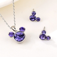 Show details for Reasonably Priced Copper or Brass Purple 2 Piece Jewelry Set for Female