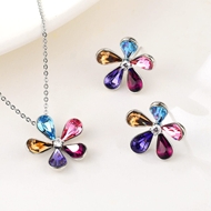 Show details for Eye-Catching Colorful Copper or Brass 2 Piece Jewelry Set with Member Discount