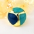 Picture of Eye-Catching Green Zinc Alloy Fashion Ring from Reliable Manufacturer