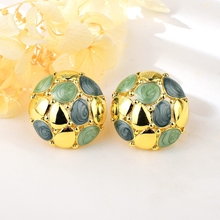 Show details for Famous Geometric Enamel Dangle Earrings