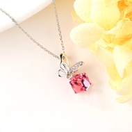 Show details for Copper or Brass Platinum Plated Pendant Necklace From Reliable Factory