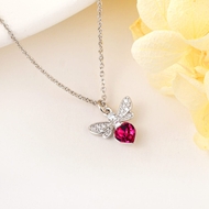 Show details for Purchase Platinum Plated Butterfly Pendant Necklace Exclusive Online