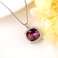 Show details for Fashion Purple Pendant Necklace Online Only