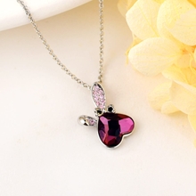 Show details for New Swarovski Element Copper or Brass Pendant Necklace