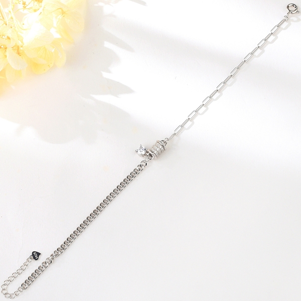 Picture of Cheap Platinum Plated White Fashion Bracelet From Reliable Factory