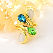 Show details for New Season Blue Opal Fashion Ring with SGS/ISO Certification