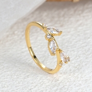 Picture of Hot Selling Gold Plated Copper or Brass Fashion Ring from Top Designer